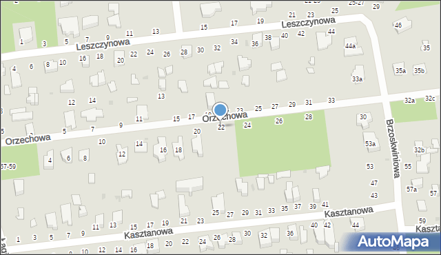 Zgierz, Orzechowa, 22, mapa Zgierz