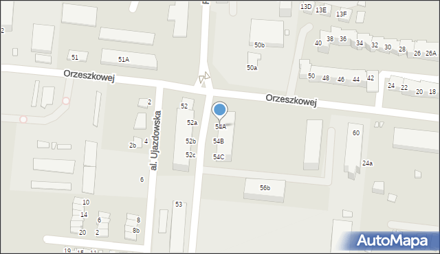 Zgorzelec, Orzeszkowej Elizy, 54A, mapa Zgorzelec
