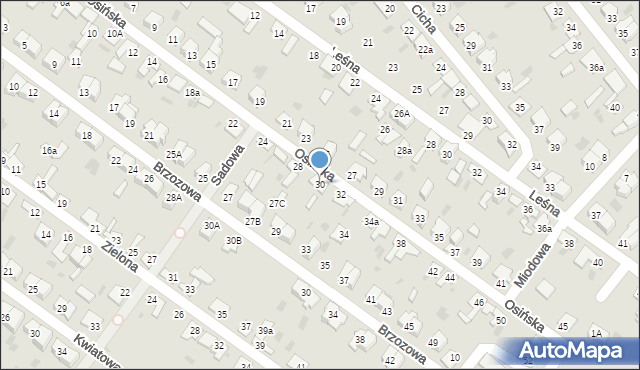 Aleksandrów Kujawski, Osińska, 30, mapa Aleksandrów Kujawski