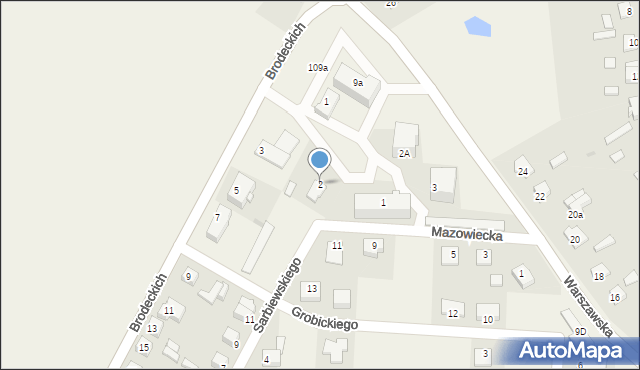 Baboszewo, Osiedlowa, 2, mapa Baboszewo