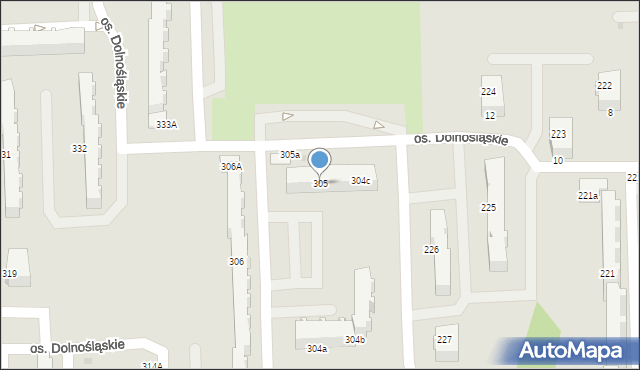 Bełchatów, Osiedle Dolnośląskie, 305, mapa Bełchatów