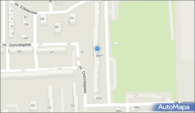 Bełchatów, Osiedle Dolnośląskie, 333, mapa Bełchatów