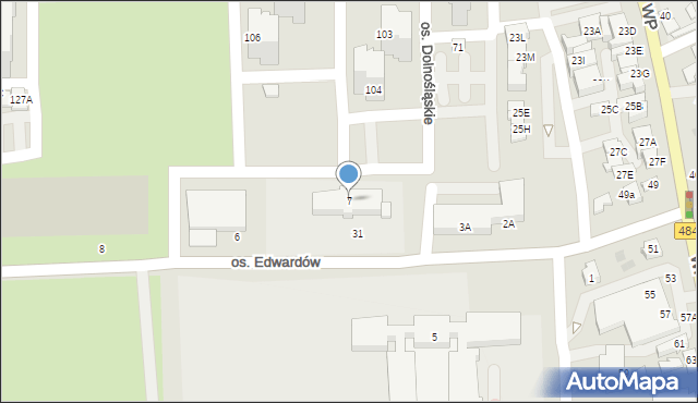 Bełchatów, Osiedle Edwardów, 7, mapa Bełchatów