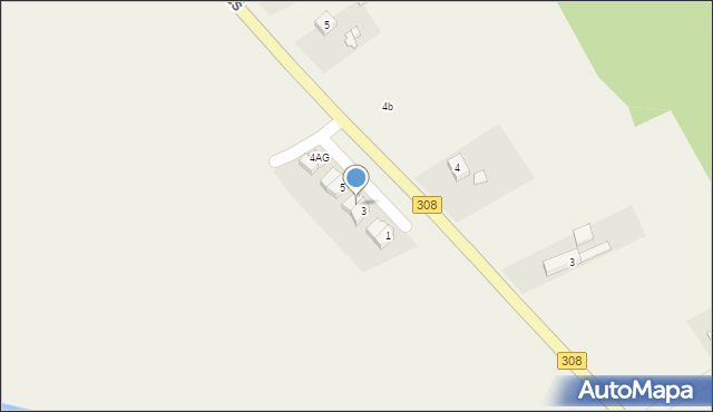 Biała Wieś, Osiedle Morelowe, 4, mapa Biała Wieś