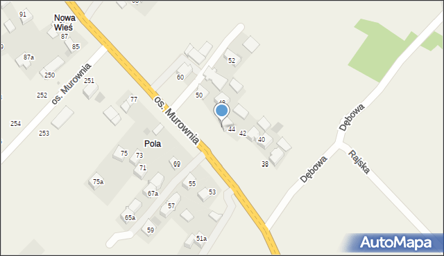 Biały Kościół, Osiedle Murownia, 46, mapa Biały Kościół