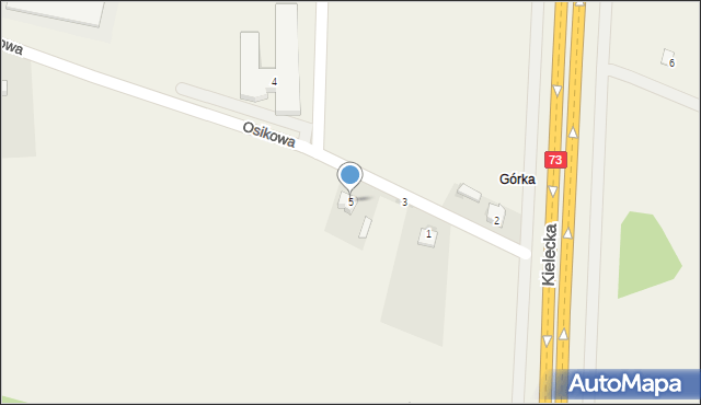 Bilcza, Osikowa, 5, mapa Bilcza