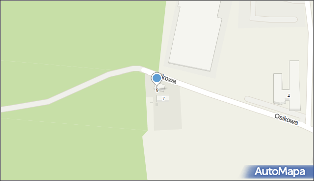 Bilcza, Osikowa, 9, mapa Bilcza