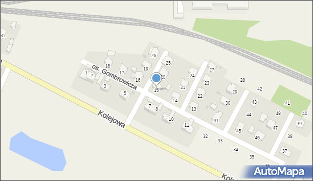 Bodzechów, Osiedle Gombrowicza Witolda, 15, mapa Bodzechów