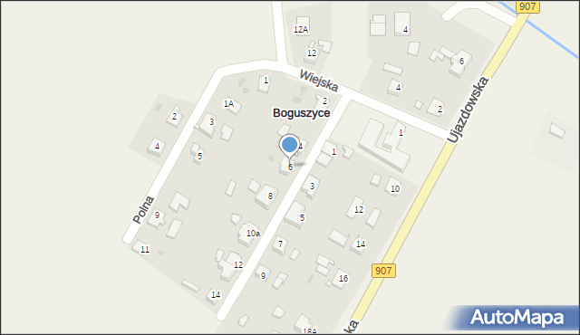 Boguszyce, Osiedlowa, 6, mapa Boguszyce