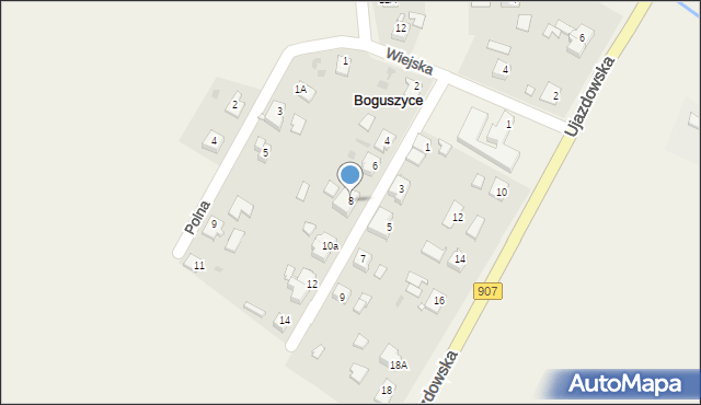 Boguszyce, Osiedlowa, 8, mapa Boguszyce