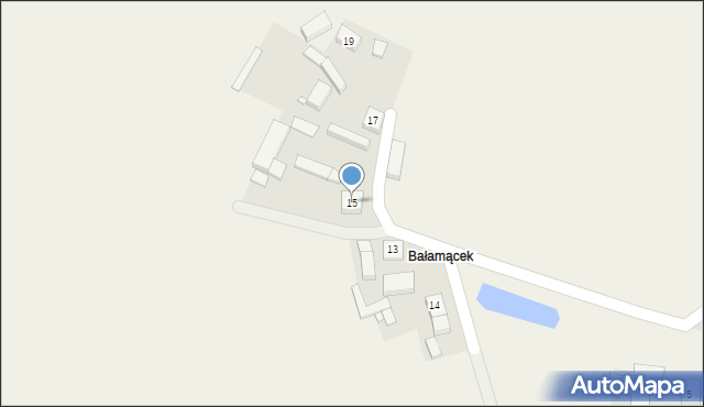 Boników, Osiedle Bałamącek, 15, mapa Boników