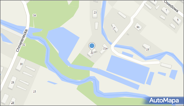 Bożepole Wielkie, Osiedlowa, 21, mapa Bożepole Wielkie
