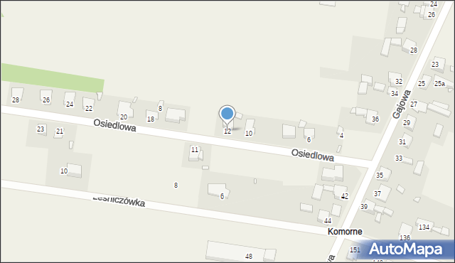 Brudzowice, Osiedlowa, 12, mapa Brudzowice