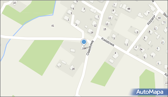 Brzeźnica, Osiedlowa, 14A, mapa Brzeźnica