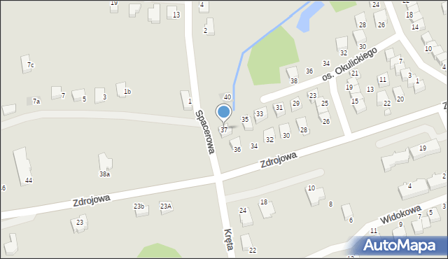 Brzozów, Osiedle Okulickiego Leopolda, gen., 37, mapa Brzozów