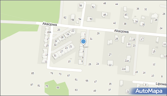 Brzozówka, Osiedle Ciche, 5, mapa Brzozówka