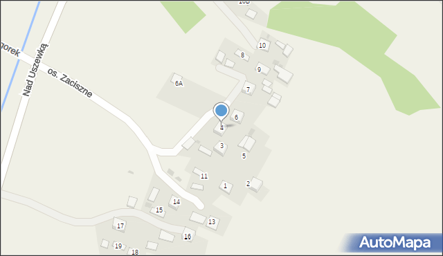 Bucze, Osiedle Zaciszne, 4, mapa Bucze