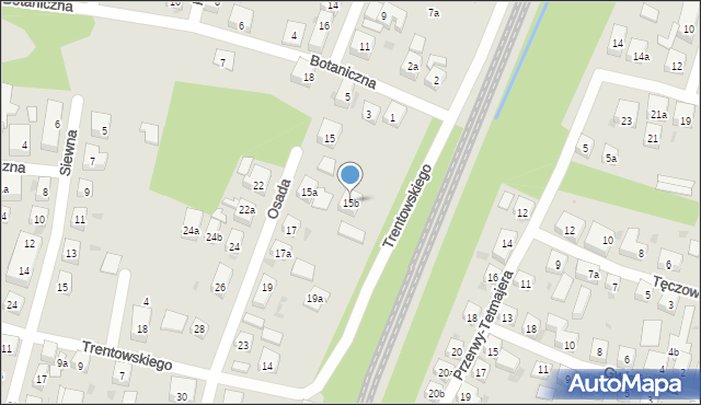 Bydgoszcz, Osada, 15b, mapa Bydgoszczy