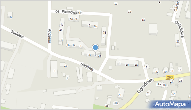 Bytom Odrzański, Osiedle Piastowskie, 2, mapa Bytom Odrzański