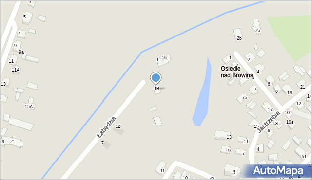 Chełmno, Osiedle Nad Browiną, 1b, mapa Chełmno
