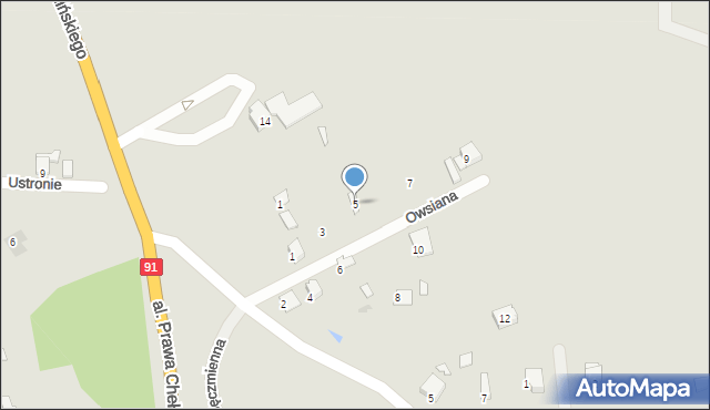 Chełmno, Osiedle Wybudowanie, 5, mapa Chełmno