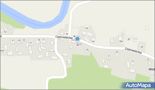 Chmielów, Ostrowiecka, 33, mapa Chmielów