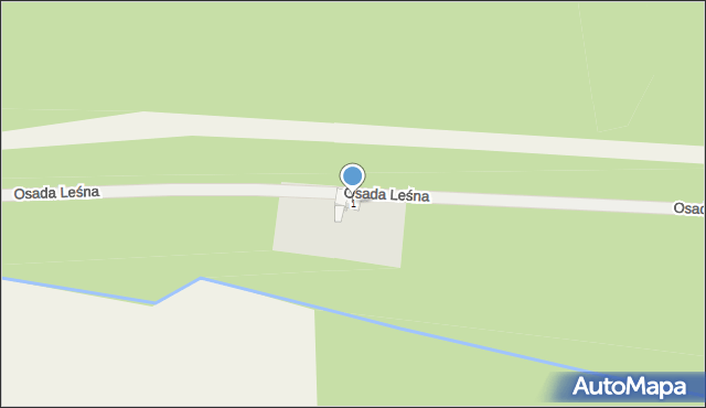 Choczewo, Osada Leśna, 1, mapa Choczewo