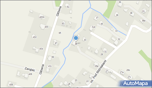 Chocznia, Osiedle Pod Bliźniakami, 29, mapa Chocznia