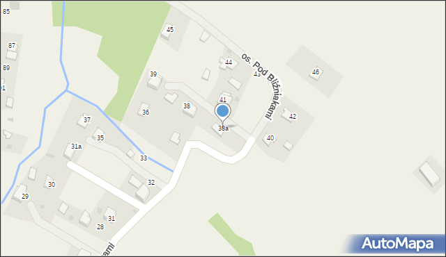 Chocznia, Osiedle Pod Bliźniakami, 38a, mapa Chocznia
