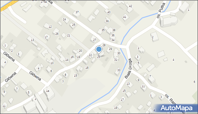 Chocznia, Osiedle Putka Józefa, dr., 23, mapa Chocznia