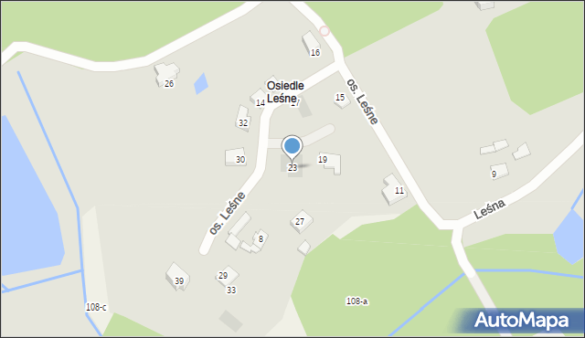 Chodzież, Osiedle Leśne, 23, mapa Chodzież