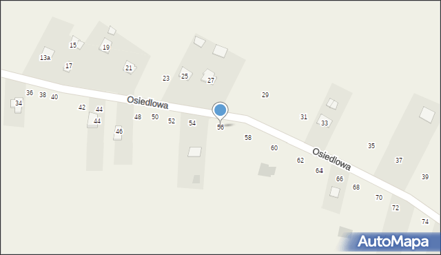 Chomentów-Puszcz, Osiedlowa, 56, mapa Chomentów-Puszcz