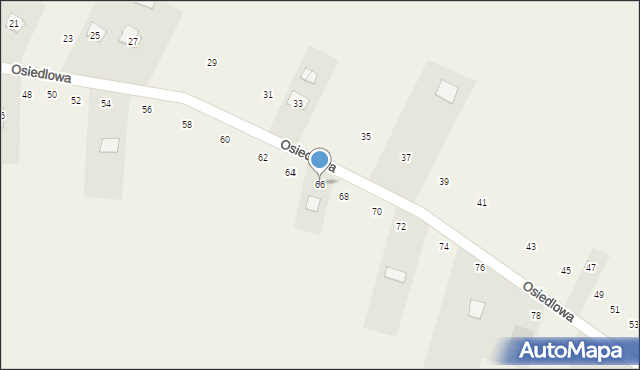 Chomentów-Puszcz, Osiedlowa, 66, mapa Chomentów-Puszcz