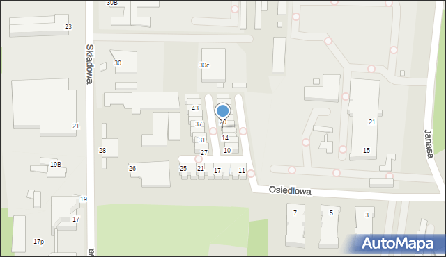 Chorzów, Osiedlowa, 18, mapa Chorzów