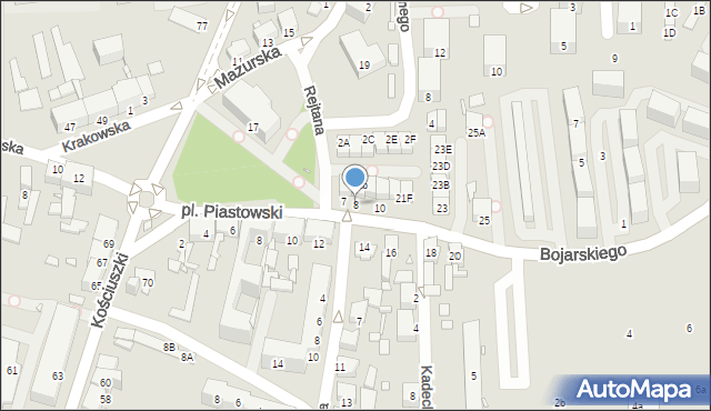 Chorzów, Osiedle Parkowe, 8, mapa Chorzów