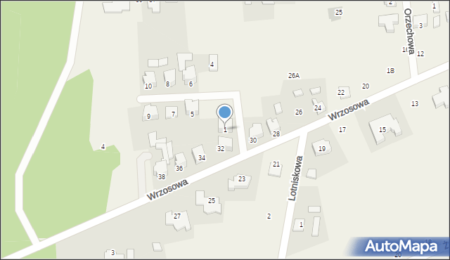 Chwalęcice, Osiedlowa, 1, mapa Chwalęcice