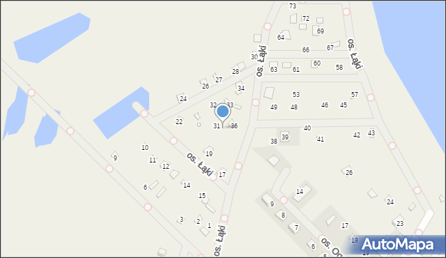 Cichowo, Osiedle Łąki, 37, mapa Cichowo