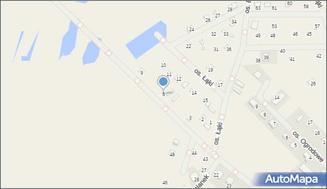 Cichowo, Osiedle Łąki, 6, mapa Cichowo