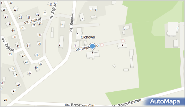 Cichowo, Osiedle Soplicowo, 2, mapa Cichowo