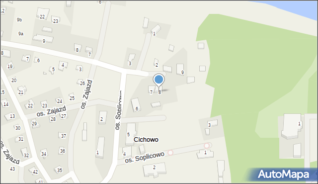Cichowo, Osiedle Soplicowo, 8, mapa Cichowo