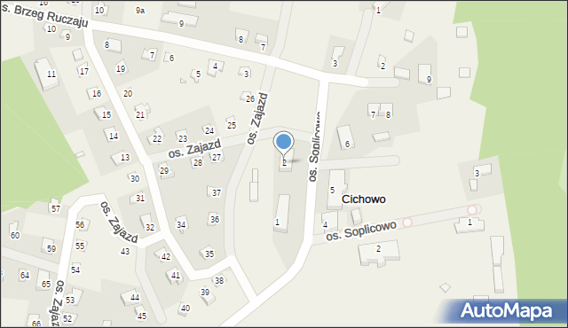 Cichowo, Osiedle Zajazd, 2, mapa Cichowo