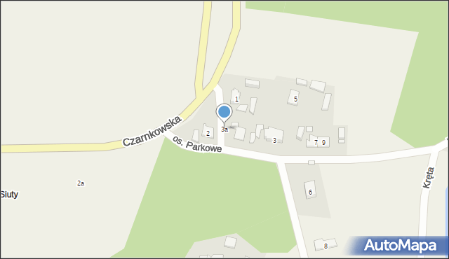 Ciszkowo, Osiedle Parkowe, 3a, mapa Ciszkowo