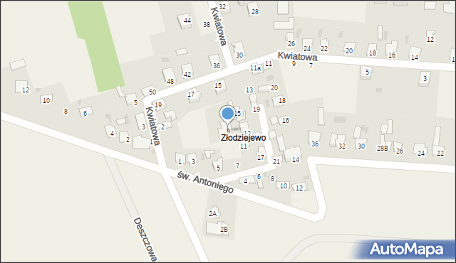 Czerniewice, Osiedlowa, 9, mapa Czerniewice