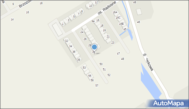 Czmoń, Osiedle Radosne, 31, mapa Czmoń