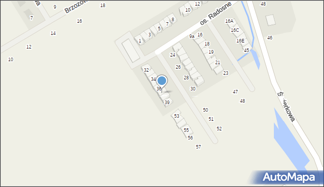 Czmoń, Osiedle Radosne, 37, mapa Czmoń