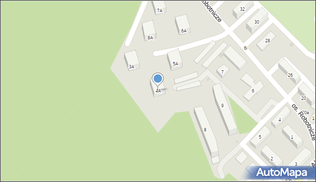 Dąbrowa Górnicza, Osiedle Robotnicze, 4A, mapa Dąbrowa Górnicza