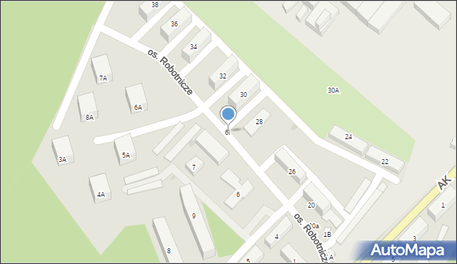 Dąbrowa Górnicza, Osiedle Robotnicze, 6i, mapa Dąbrowa Górnicza