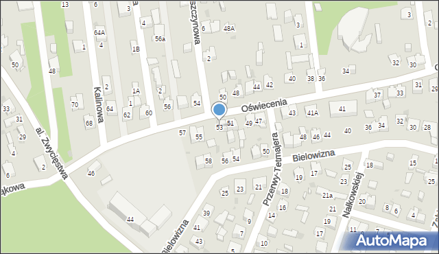 Dąbrowa Górnicza, Oświecenia, 53, mapa Dąbrowa Górnicza