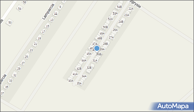 Dachowa, Osiedle Tygrysie, 30B, mapa Dachowa