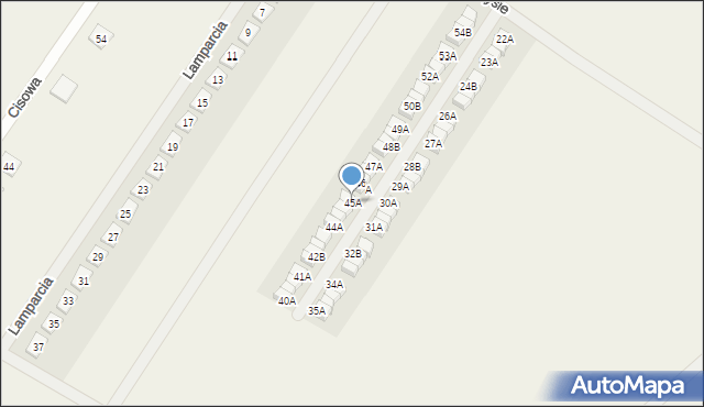 Dachowa, Osiedle Tygrysie, 45A, mapa Dachowa